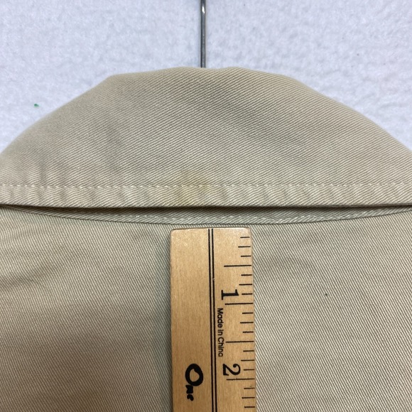 Vintage Hard Rock Cafe Jacket Mens Large Tan Full Zip Lined 90s Bomber - Picture 15 of 16